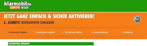 Aktivierung für Prepaid-Kunden