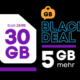 BLAU Allnet L Black Week Aktion: 30 GB statt 25 GB + Allnet Flat für 6,99 € mtl.