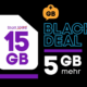 BLAU Allnet S Black Week Aktion: 15 GB statt 10 GB + Allnet Flat für 4,99 € mtl.