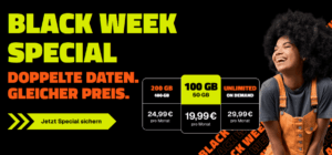 otelo Black Week Aktion: Doppeltes Datenvolumen für Allnet-Flat Tarife