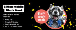 SIMon Mobile Black Week Aktion