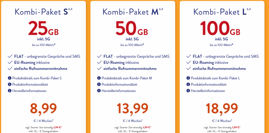 ALDI TALK Prepaid Tarif zzgl. Starter-Set einmalig 1,99 €