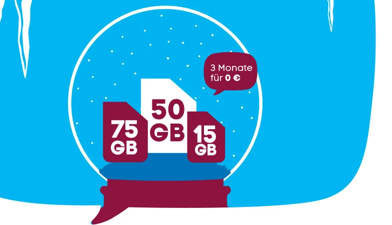 Blau Winter-Deals: 3 Monate komplett kostenlos surfen (bis zu 75 GB)
