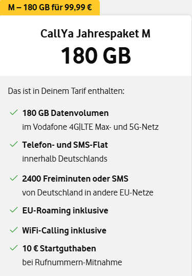 CallYa Jahrespaket M