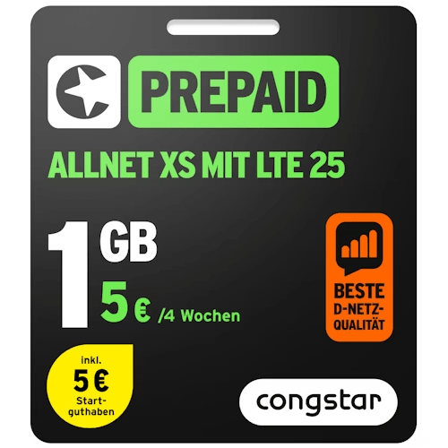 congstar Prepaid Allnet XS
