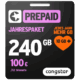 congstar Prepaid Jahrespaket jetzt mit 240 GB (Telekom-Netz für 8,33 € mtl.)