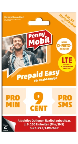 Penny Mobil Prepaid Easy Starter-Paket