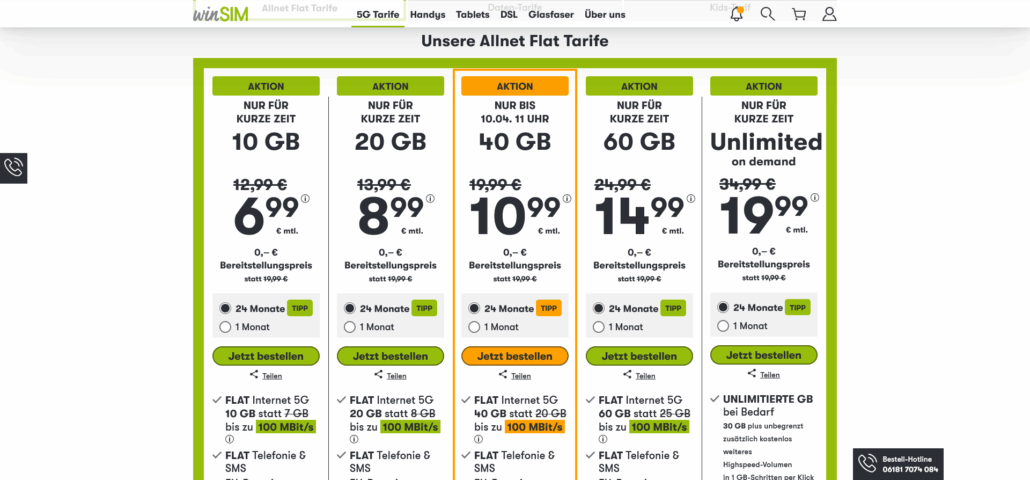 winsim Handytarife 2026